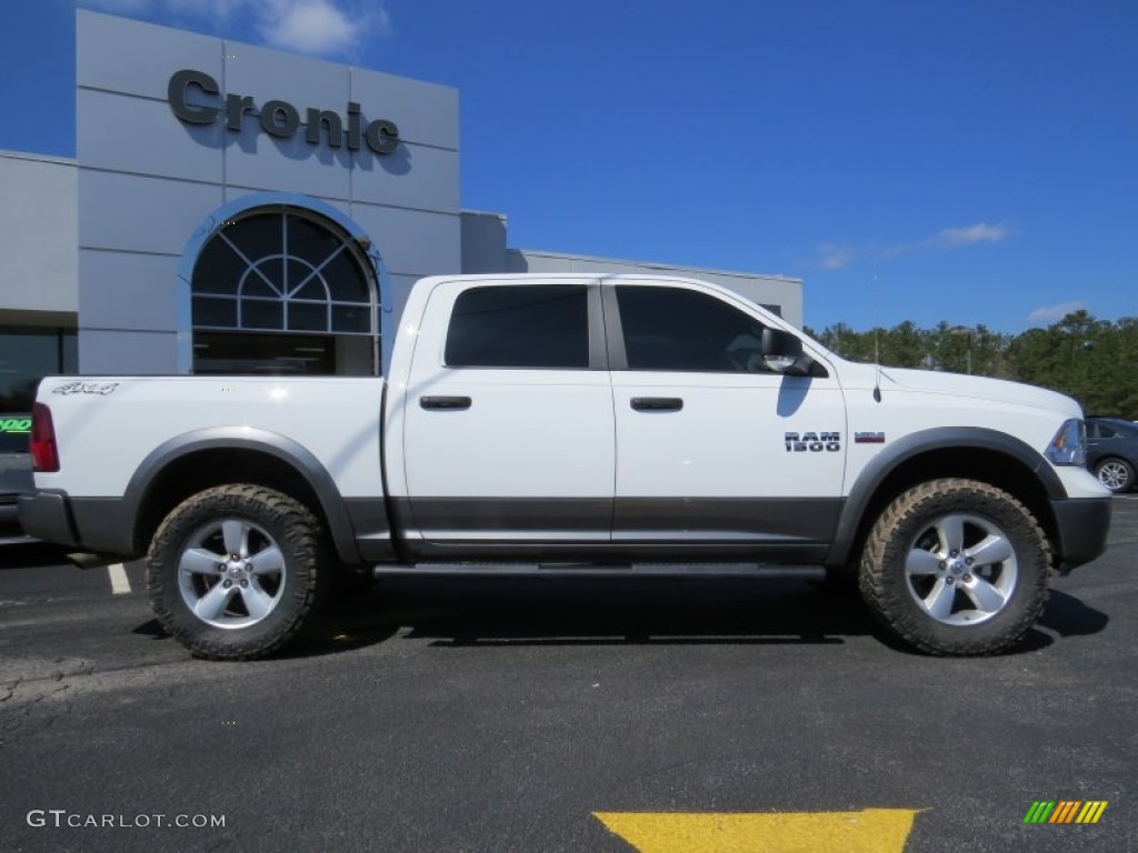 2013 1500 Outdoorsman Crew Cab 4x4 - Bright White / Canyon Brown/Light Frost Beige photo #8