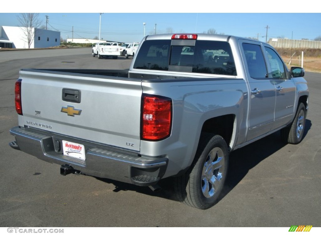 2014 Silverado 1500 LTZ Crew Cab - Silver Ice Metallic / Jet Black photo #5