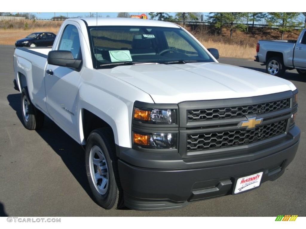 2014 Silverado 1500 WT Regular Cab - Summit White / Jet Black/Dark Ash photo #1