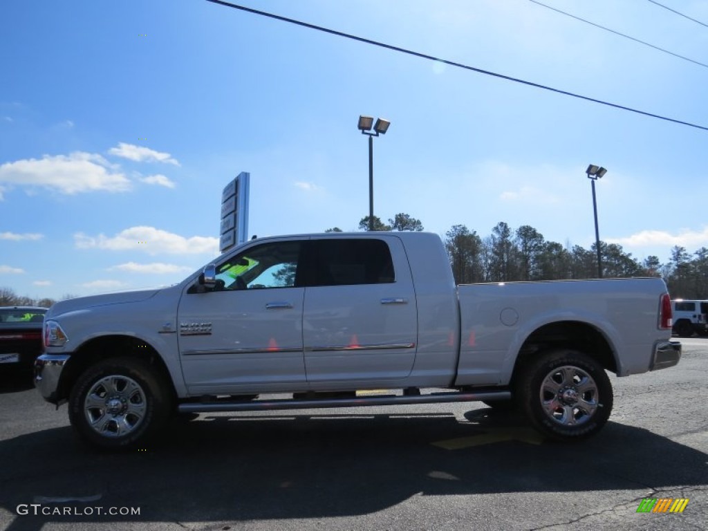 Bright White 2014 Ram 2500 Laramie Mega Cab 4x4 Exterior Photo #91317924