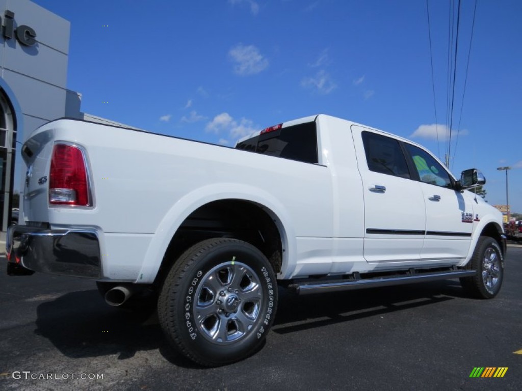 Bright White 2014 Ram 2500 Laramie Mega Cab 4x4 Exterior Photo #91317939
