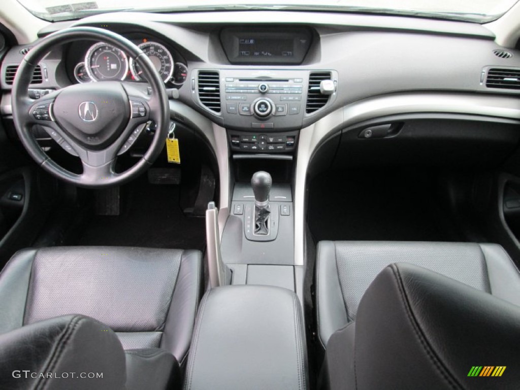 2009 Acura TSX Sedan Ebony Dashboard Photo #91318230