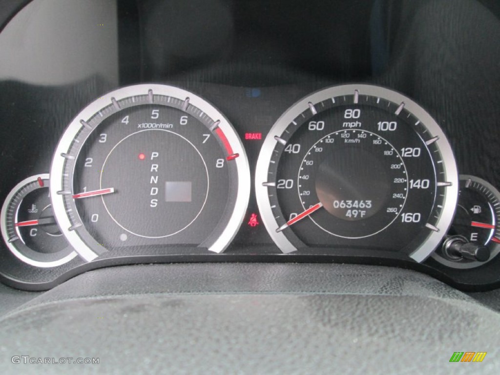 2009 Acura TSX Sedan Gauges Photo #91318242