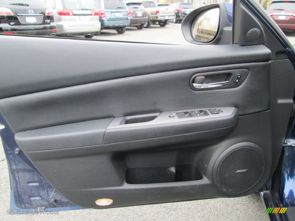 2009 Mazda MAZDA6 s Touring Black Door Panel Photo #91318371