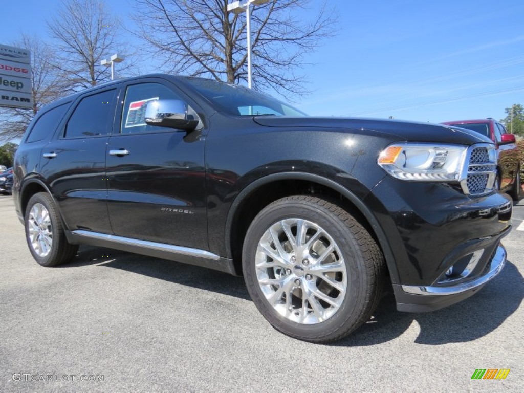 Brilliant Black Crystal Pearl 2014 Dodge Durango Citadel Exterior Photo #91320345