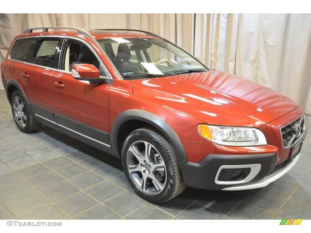 Flamenco Red Metallic 2012 Volvo XC70 T6 AWD Exterior Photo #91321290