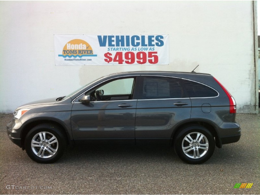 2011 CR-V EX-L 4WD - Polished Metal Metallic / Black photo #18
