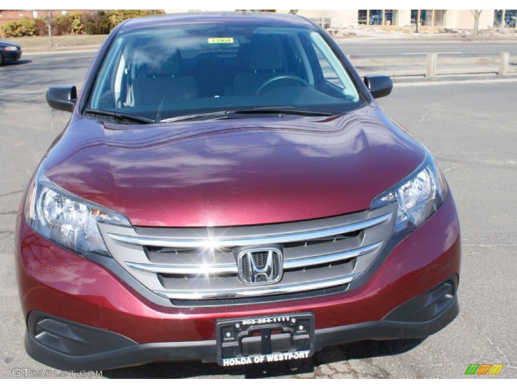 2012 CR-V LX 4WD - Basque Red Pearl II / Gray photo #2