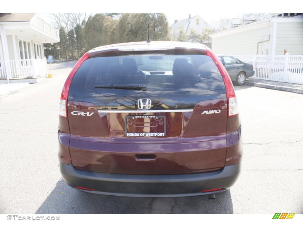 2012 CR-V LX 4WD - Basque Red Pearl II / Gray photo #7