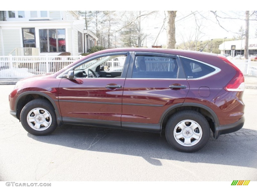 2012 CR-V LX 4WD - Basque Red Pearl II / Gray photo #11