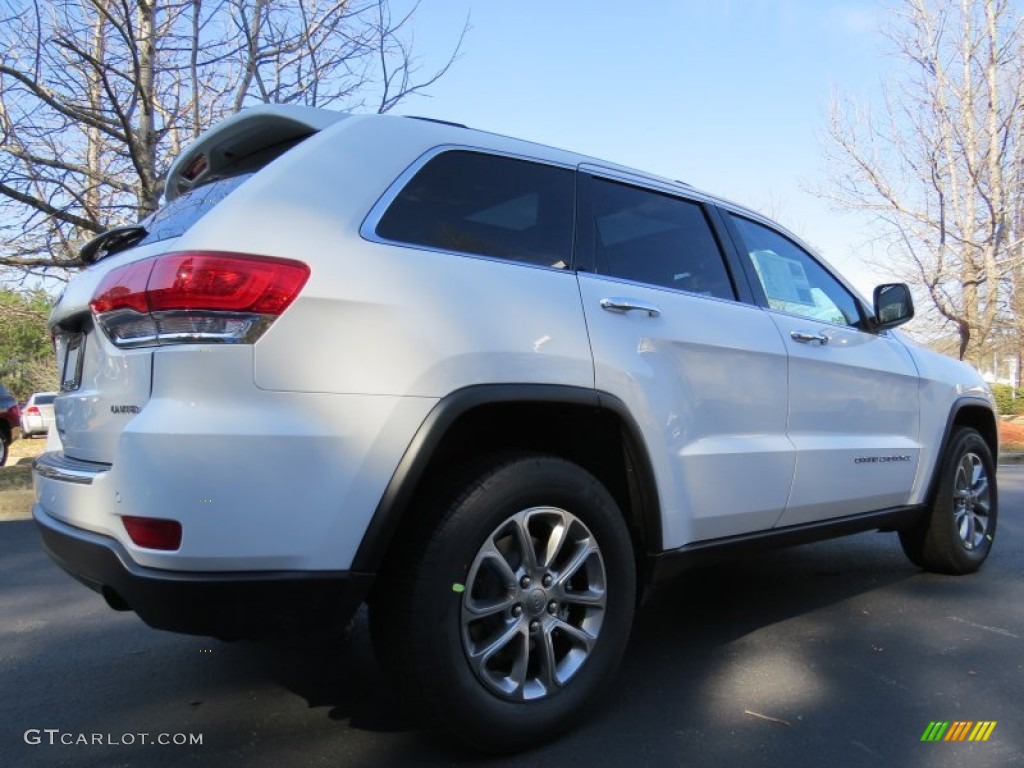 2014 Grand Cherokee Limited - Bright White / New Zealand Black/Light Frost photo #3