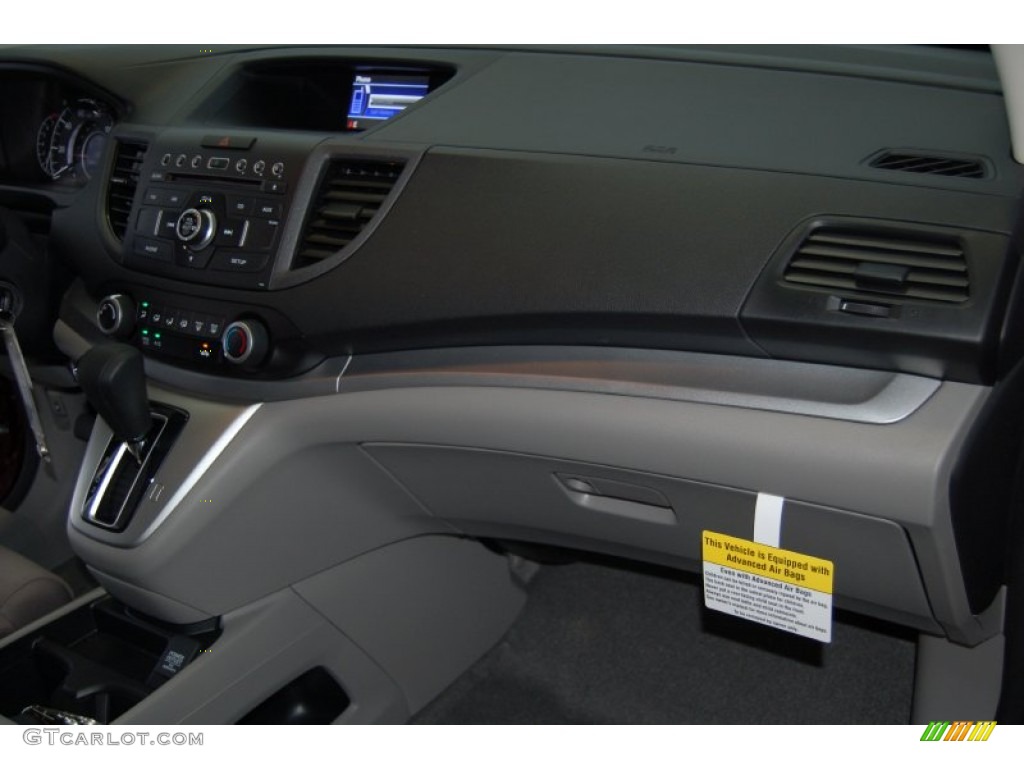 2014 CR-V LX - Basque Red Pearl II / Gray photo #27
