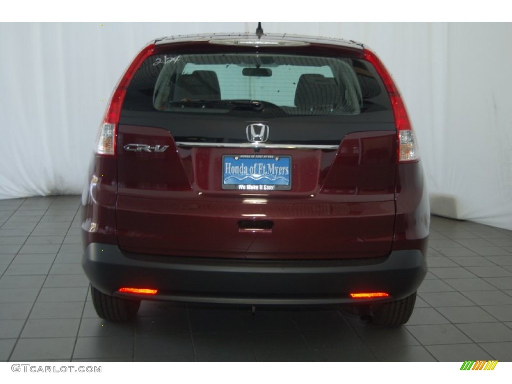 2014 CR-V EX - Basque Red Pearl II / Gray photo #7