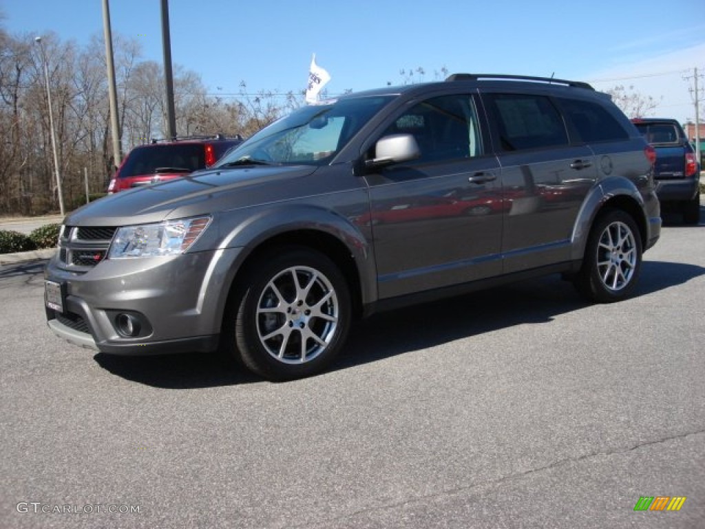 2012 Journey R/T - Storm Grey Pearl / Black/Red photo #2