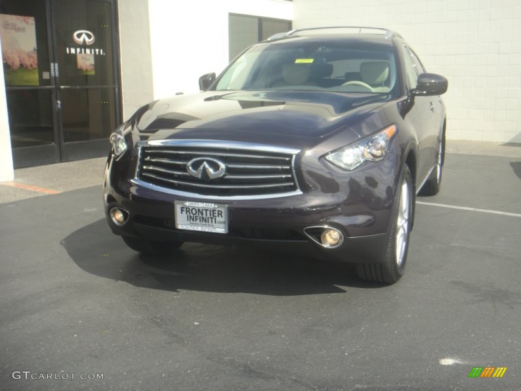 2013 FX 37 AWD - Midnight Mocha / Wheat photo #2