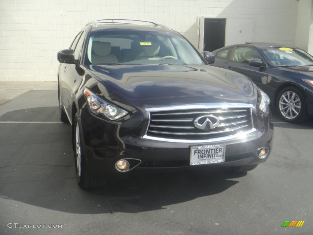 2013 FX 37 AWD - Midnight Mocha / Wheat photo #3
