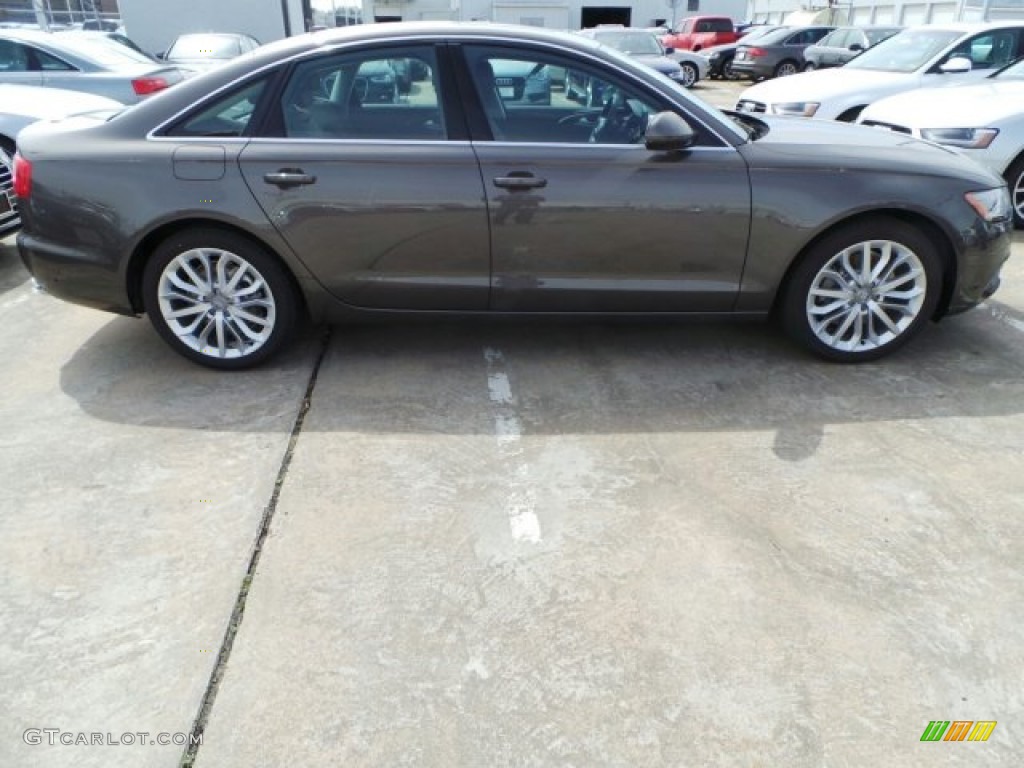 2014 A6 3.0 TDI quattro Sedan - Dakota Gray Metallic / Nougat Brown photo #8