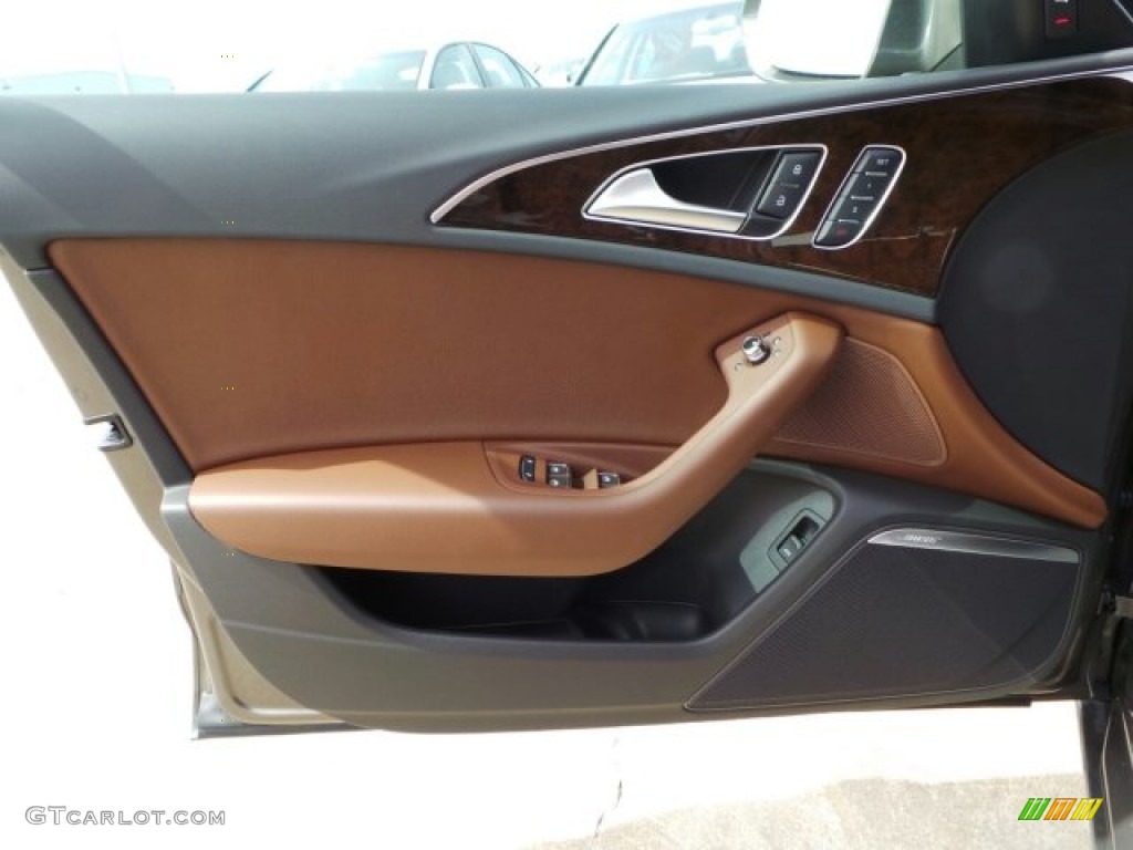2014 A6 3.0 TDI quattro Sedan - Dakota Gray Metallic / Nougat Brown photo #10