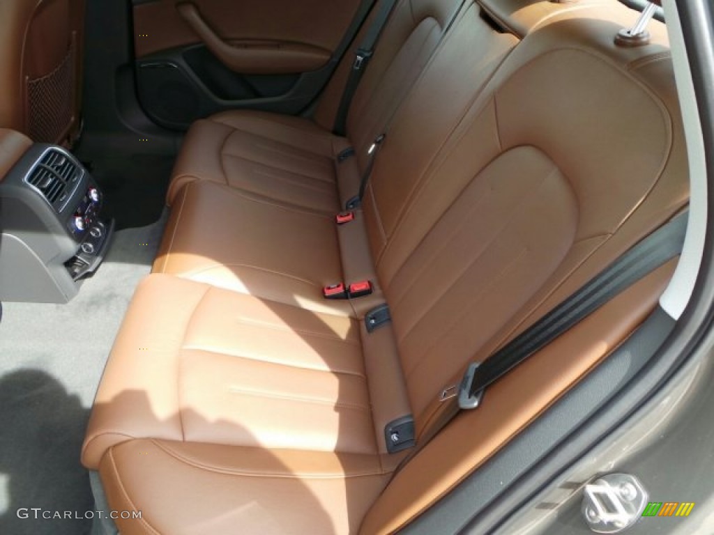 Nougat Brown Interior 2014 Audi A6 3.0 TDI quattro Sedan Photo #91336889