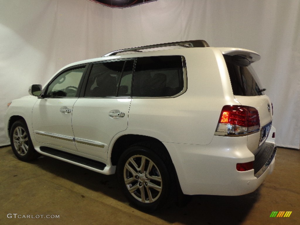 2013 LX 570 - Starfire White Pearl / Black/Mahogany Accents photo #16