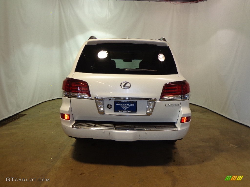 2013 LX 570 - Starfire White Pearl / Black/Mahogany Accents photo #18