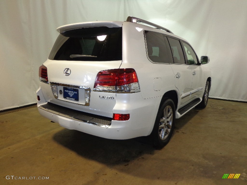 2013 LX 570 - Starfire White Pearl / Black/Mahogany Accents photo #19