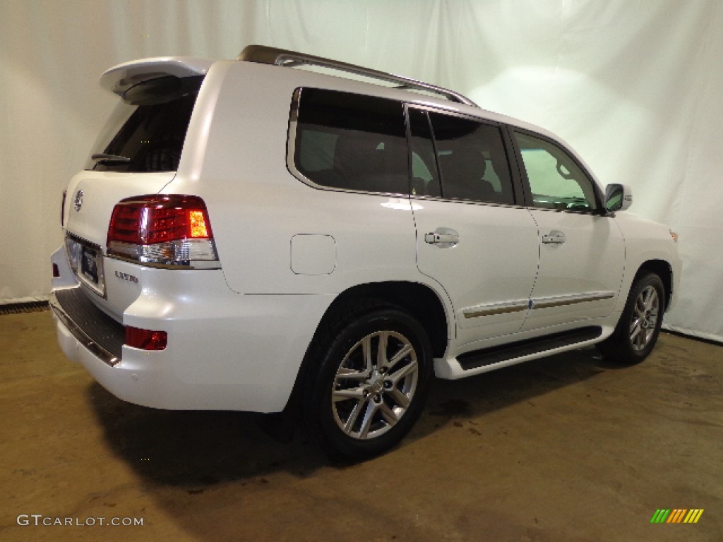 2013 LX 570 - Starfire White Pearl / Black/Mahogany Accents photo #20