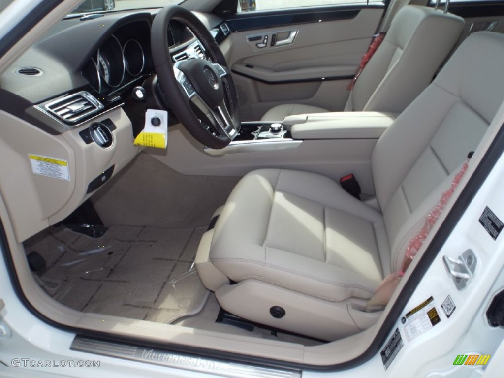 2014 E 350 Sport Sedan - Diamond White Metallic / Silk Beige/Espresso Brown photo #7