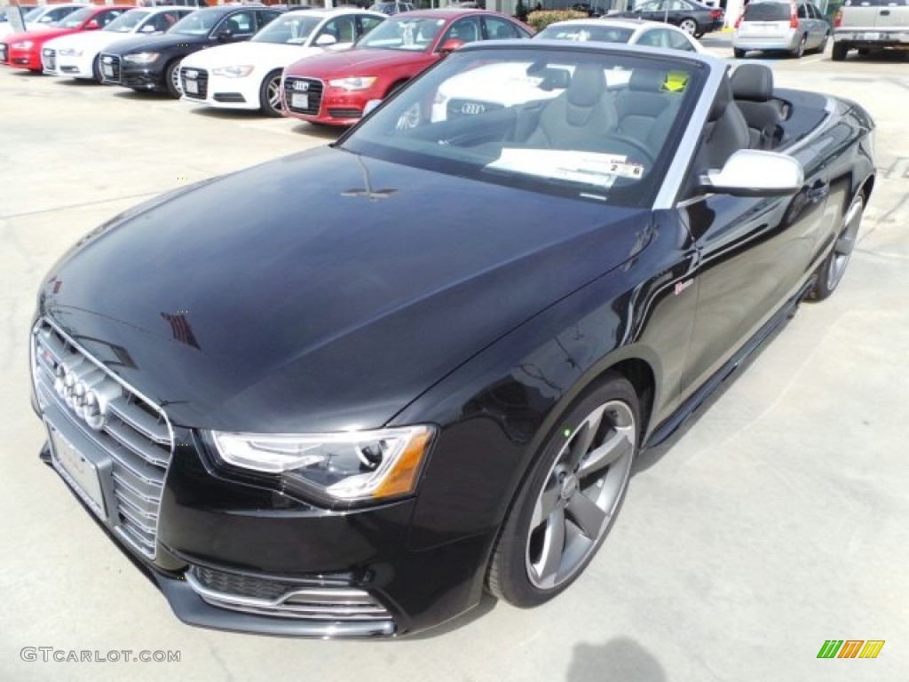 Phantom Black Pearl 2014 Audi S5 3.0T Premium Plus quattro Cabriolet Exterior Photo #91338971