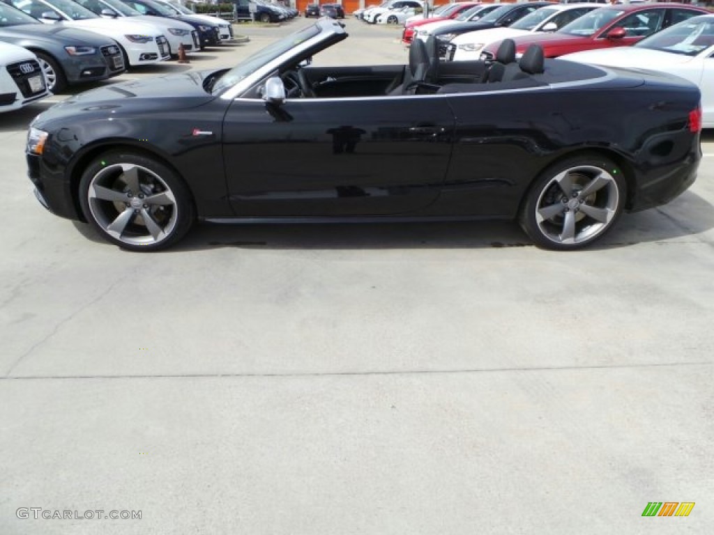 Phantom Black Pearl 2014 Audi S5 3.0T Premium Plus quattro Cabriolet Exterior Photo #91338987