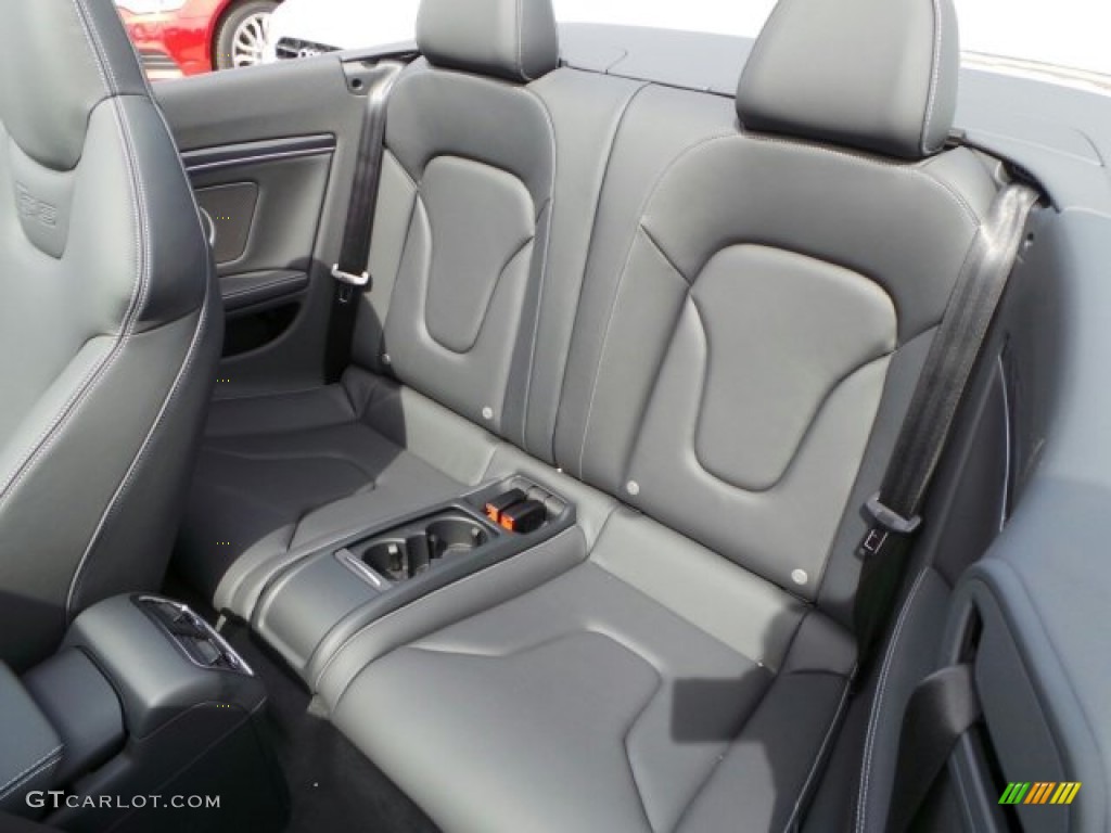 2014 Audi S5 3.0T Premium Plus quattro Cabriolet Rear Seat Photo #91339581