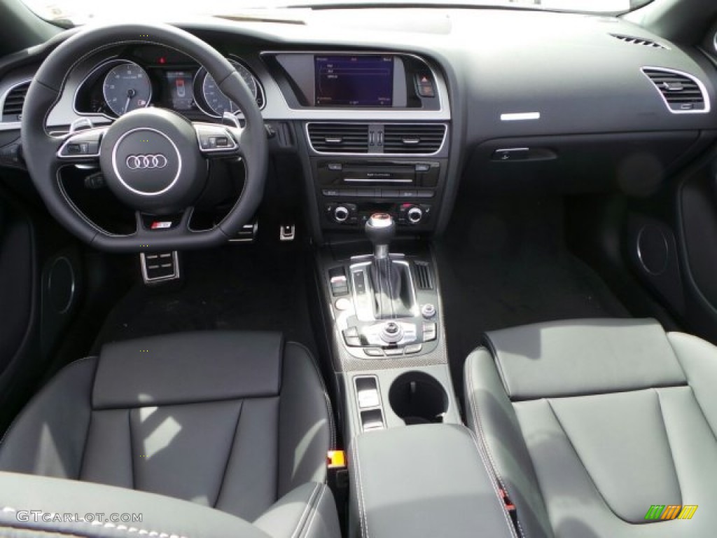 2014 Audi S5 3.0T Premium Plus quattro Cabriolet Black Dashboard Photo #91339603