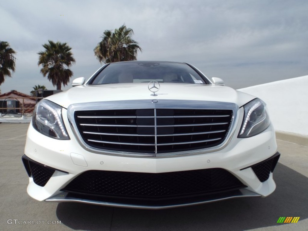 Diamond White Metallic 2014 Mercedes-Benz S 63 AMG 4MATIC Sedan Exterior Photo #91341506