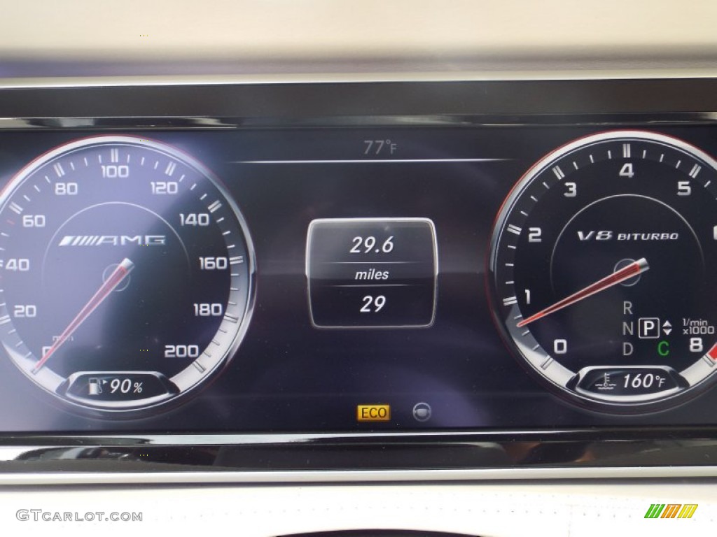 2014 Mercedes-Benz S 63 AMG 4MATIC Sedan Gauges Photo #91341674