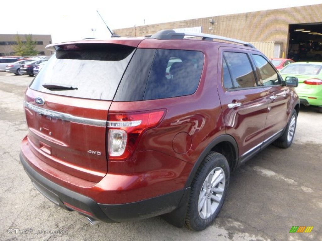 2014 Explorer XLT 4WD - Sunset / Charcoal Black photo #2