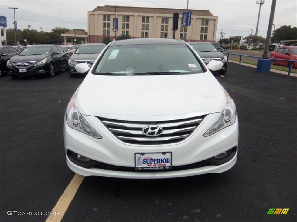 2014 Sonata Limited - Pearl White / Gray photo #2
