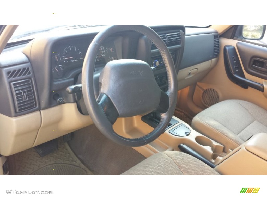 2001 Cherokee Limited - Stone White / Camel photo #10