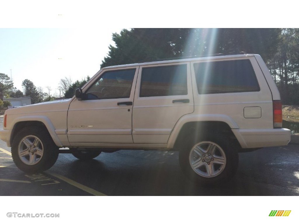 2001 Cherokee Limited - Stone White / Camel photo #14