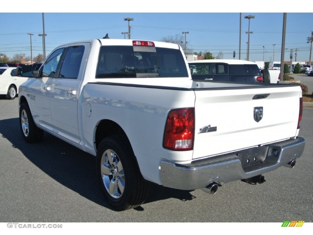 2014 1500 Big Horn Crew Cab - Bright White / Black/Diesel Gray photo #4