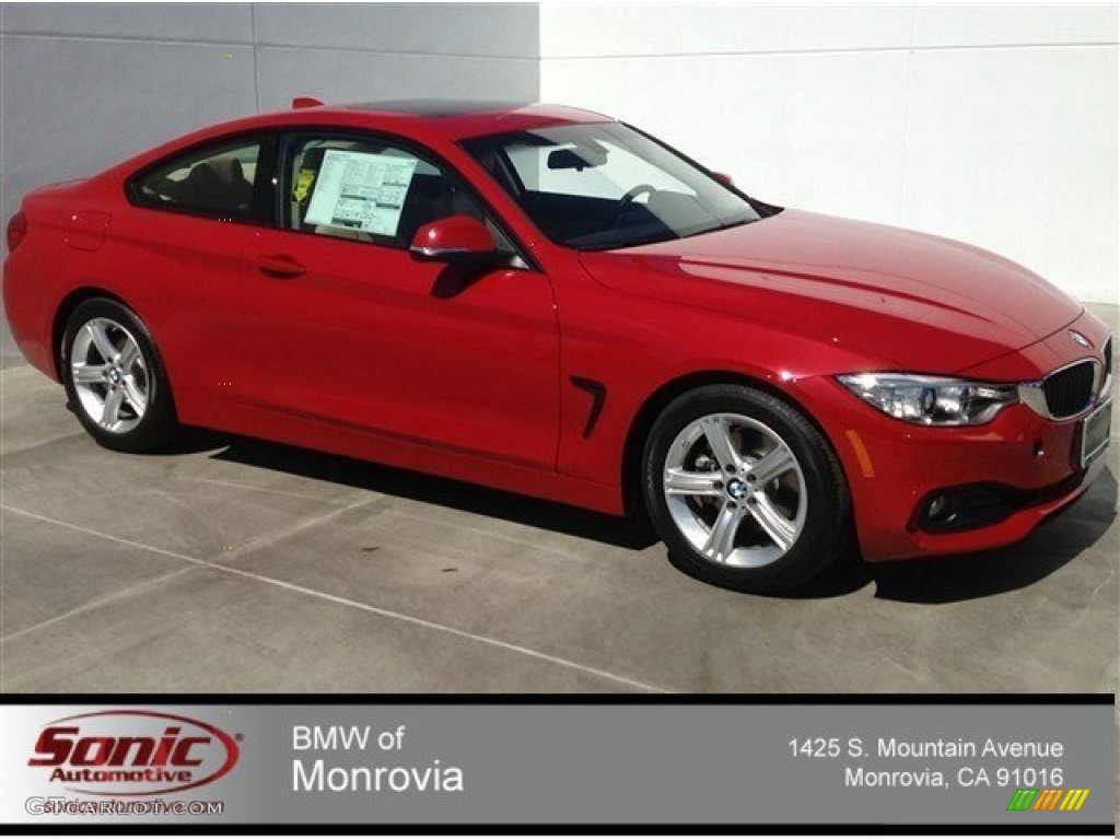 2014 4 Series 428i Coupe - Melbourne Red Metallic / Venetian Beige photo #1