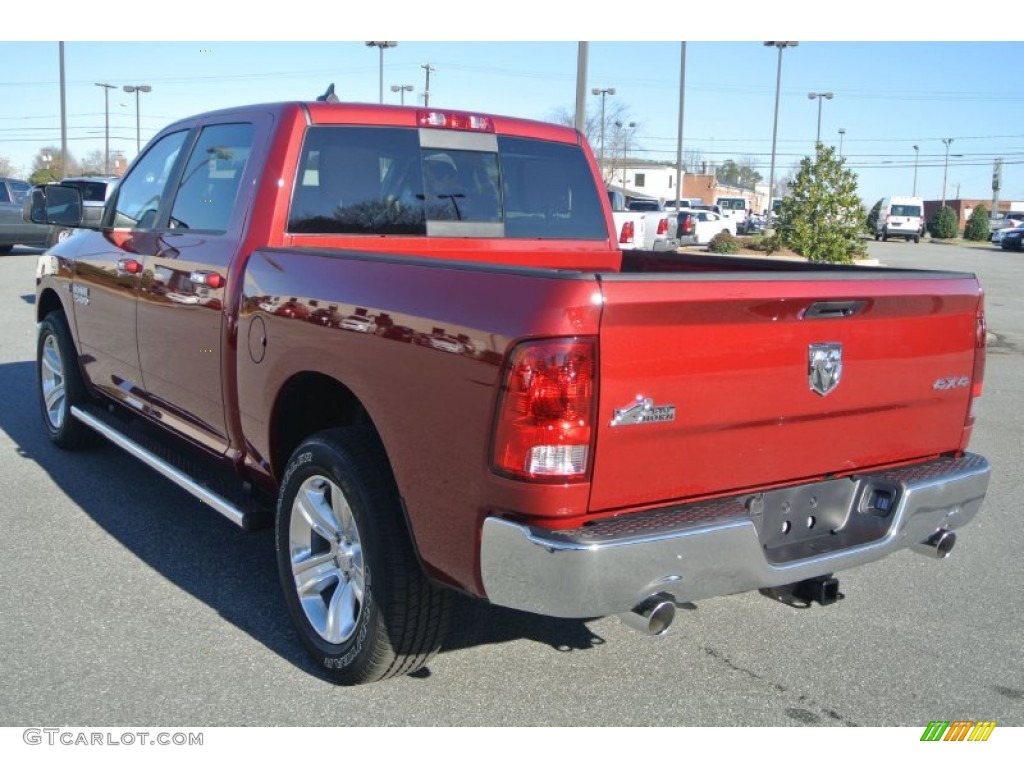 2014 1500 SLT Crew Cab 4x4 - Deep Cherry Red Crystal Pearl / Canyon Brown/Light Frost Beige photo #4