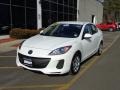 2013 Crystal White Pearl Mica Mazda MAZDA3 i Sport 4 Door  photo #1