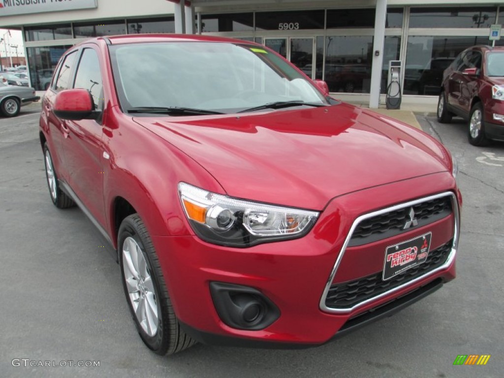 2014 Outlander Sport ES - Rally Red / Black photo #1