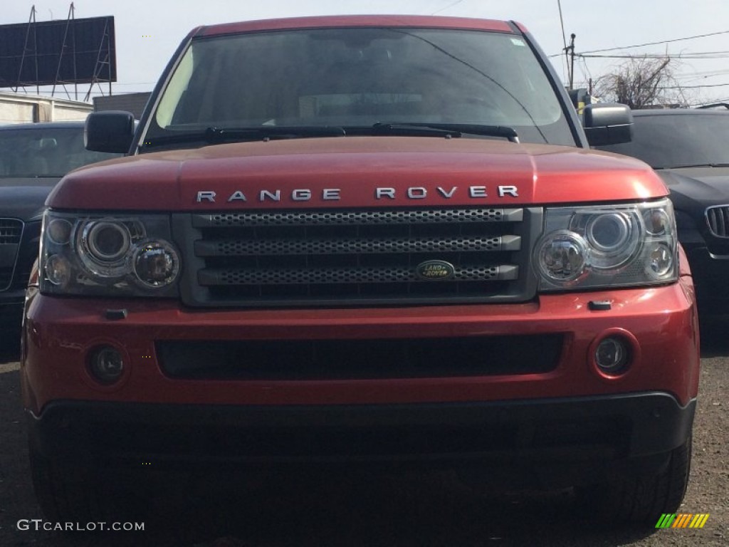 2008 Range Rover Sport HSE - Rimini Red Metallic / Almond photo #3