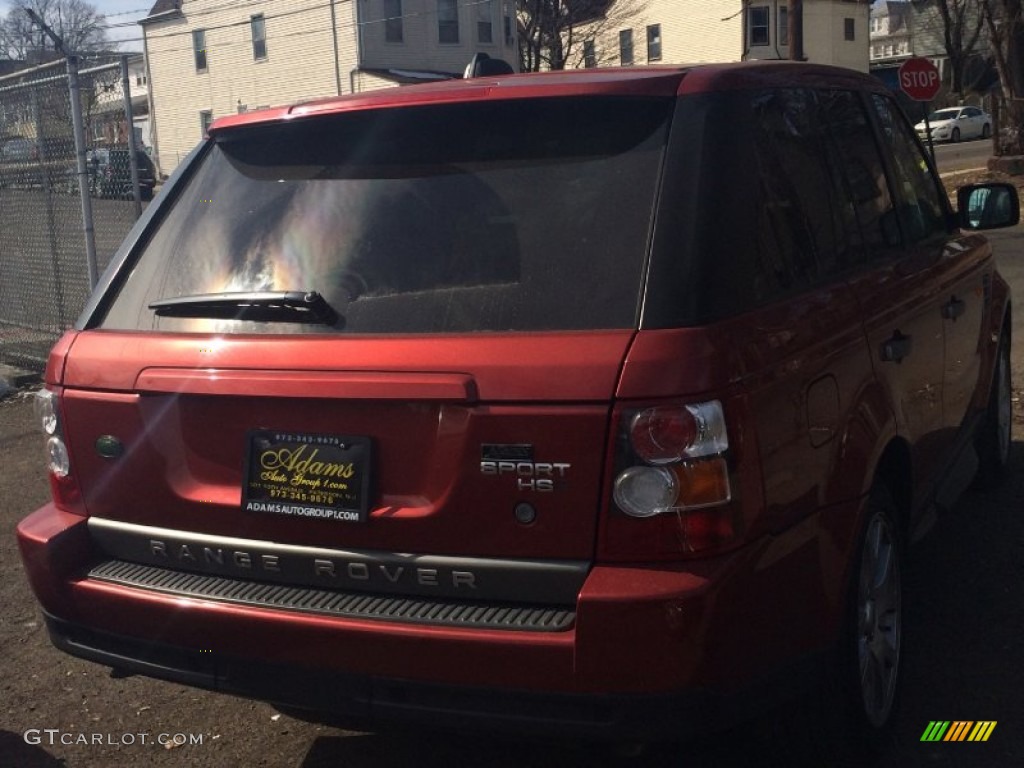 2008 Range Rover Sport HSE - Rimini Red Metallic / Almond photo #4