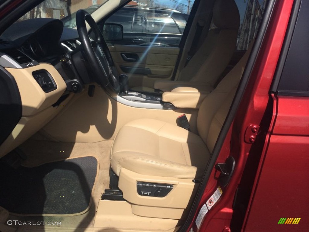 2008 Range Rover Sport HSE - Rimini Red Metallic / Almond photo #8