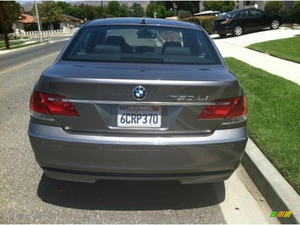 2008 7 Series 750Li Sedan - Moonstone Metallic / Flannel Grey photo #3