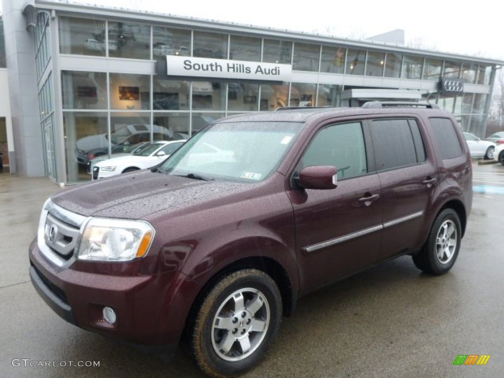 2009 Pilot Touring 4WD - Dark Cherry Pearl / Black photo #1