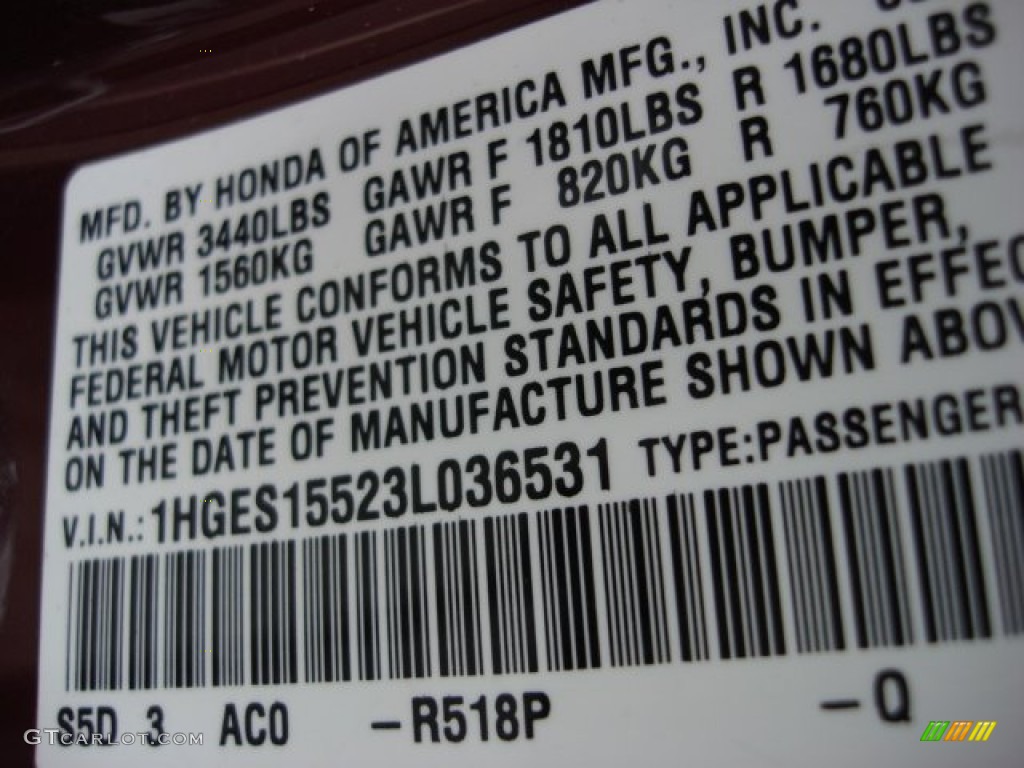 2003 Civic LX Sedan - Radiant Ruby Pearl / Beige photo #19