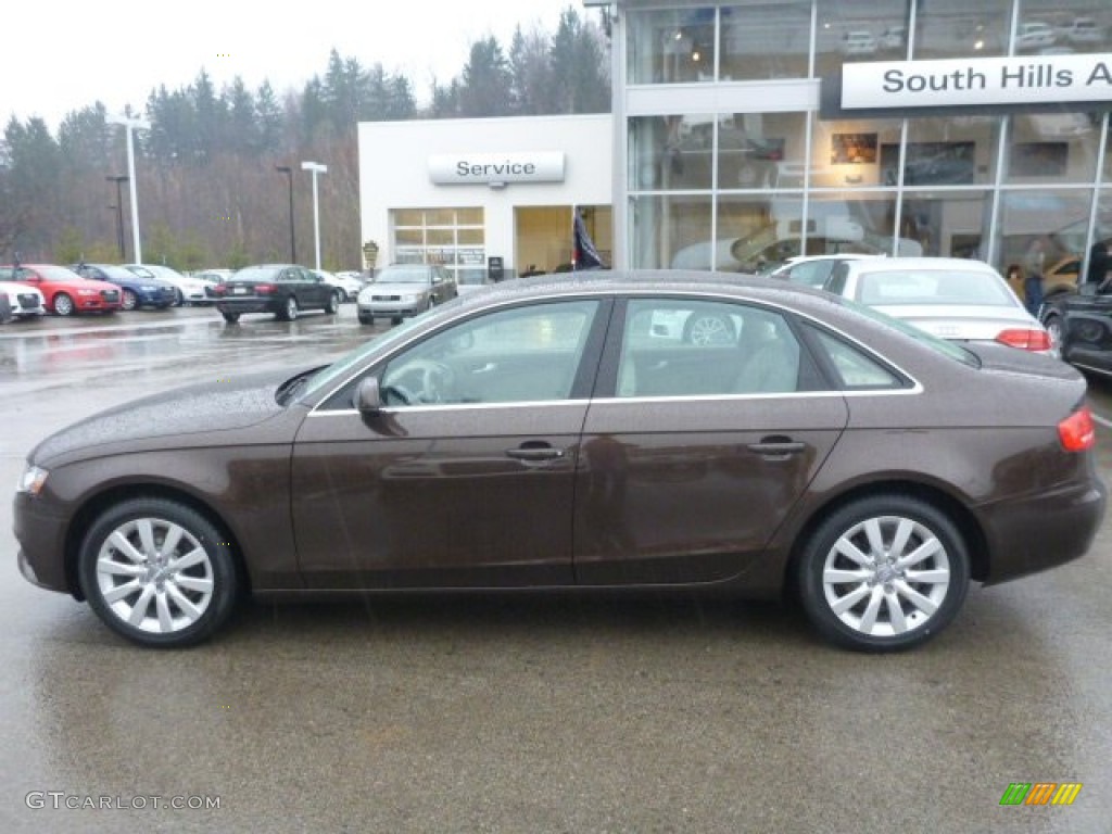 2011 A4 2.0T quattro Sedan - Teak Brown Metallic / Cardamom Beige photo #2